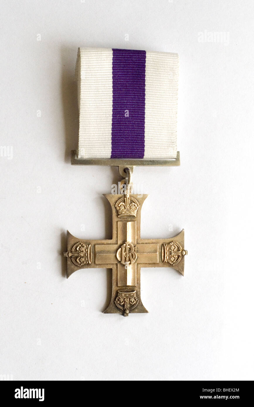 Military Cross awarded to an Australian officer who served with distinction in France in the First World War Stock Photo