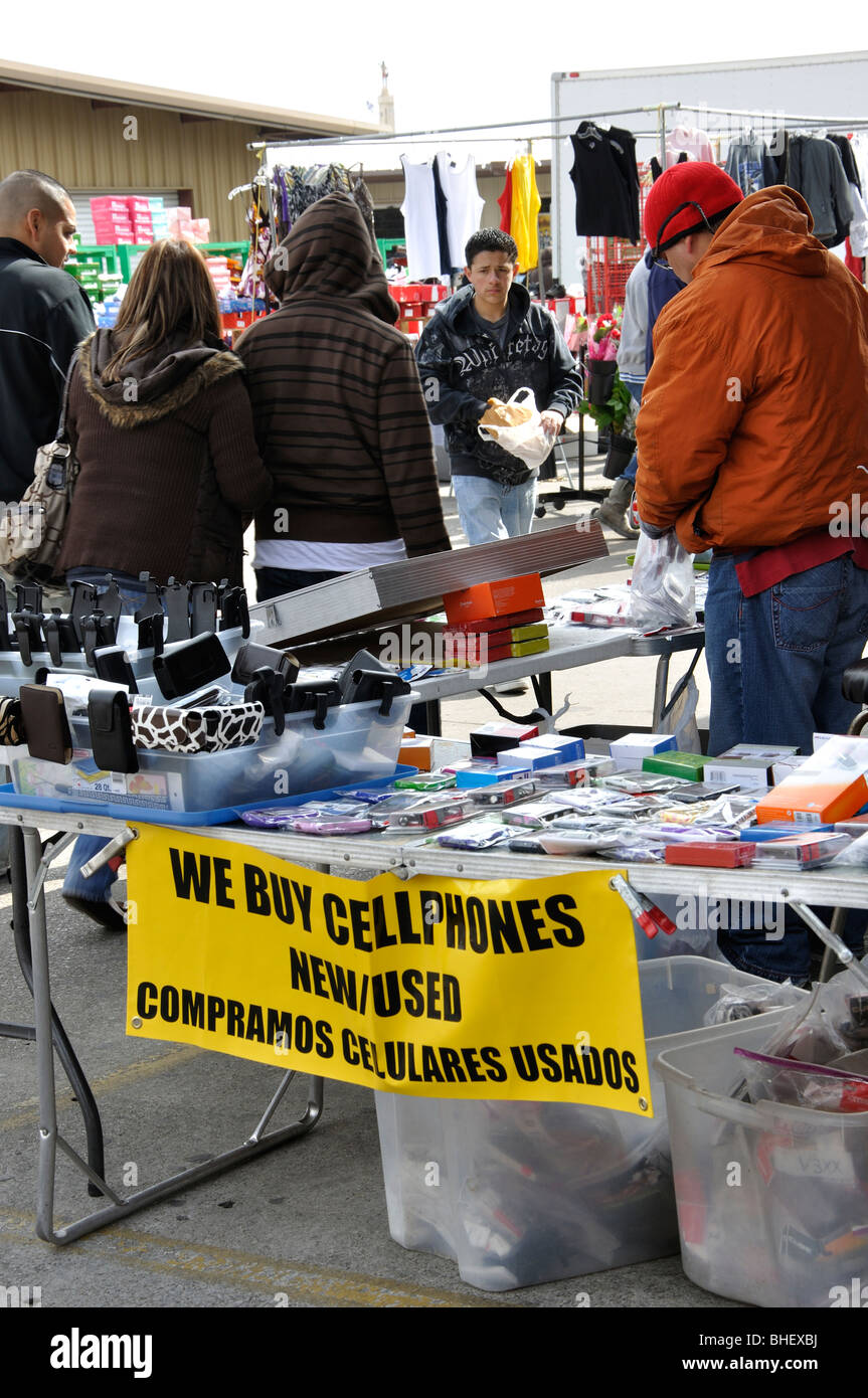 Used cell phones on sale at Traders Village biggest flea market in
