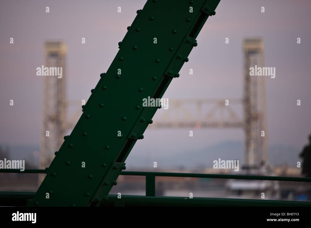 train draw bridge Stock Photo Alamy