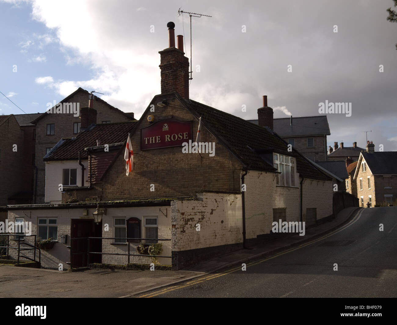 The Rose a small public house at Beck Isle in Pickering North Yorkshire Stock Photo