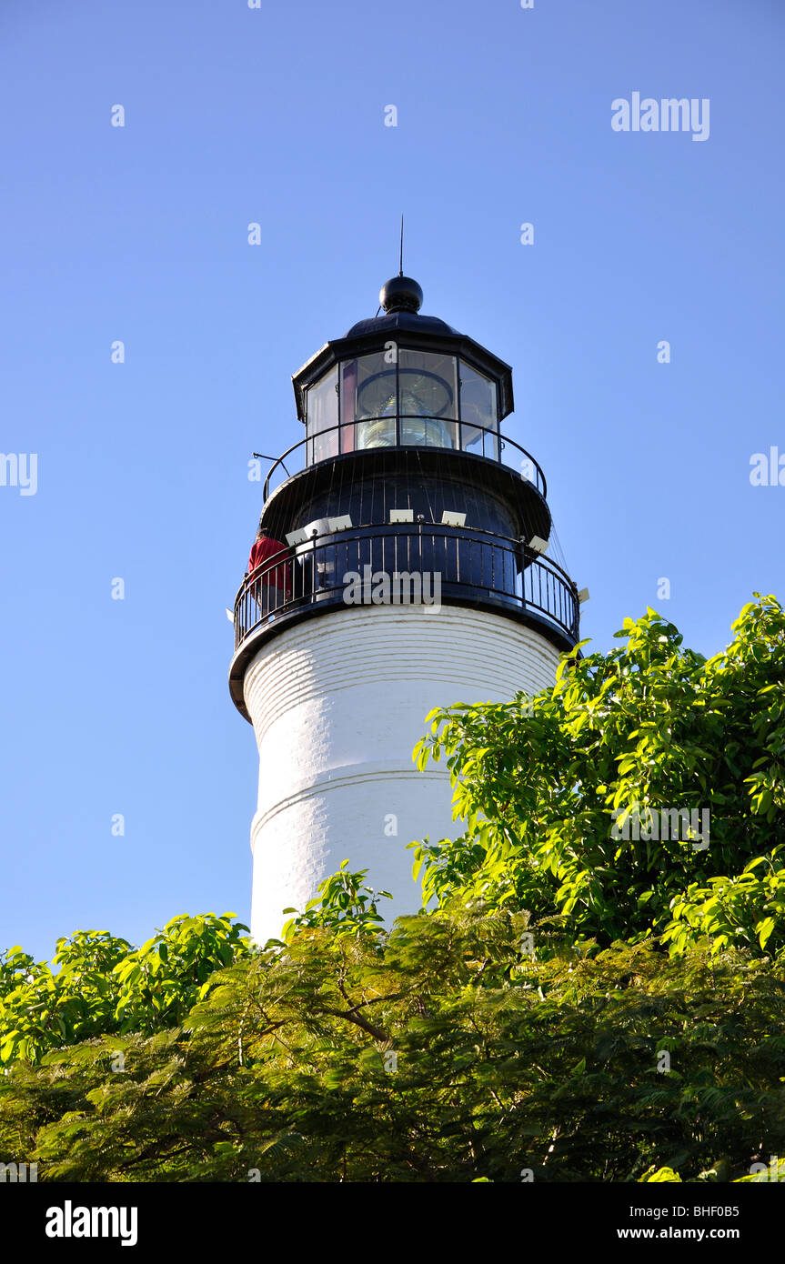 White lighthouse, Key West, Florida Stock Photo Alamy