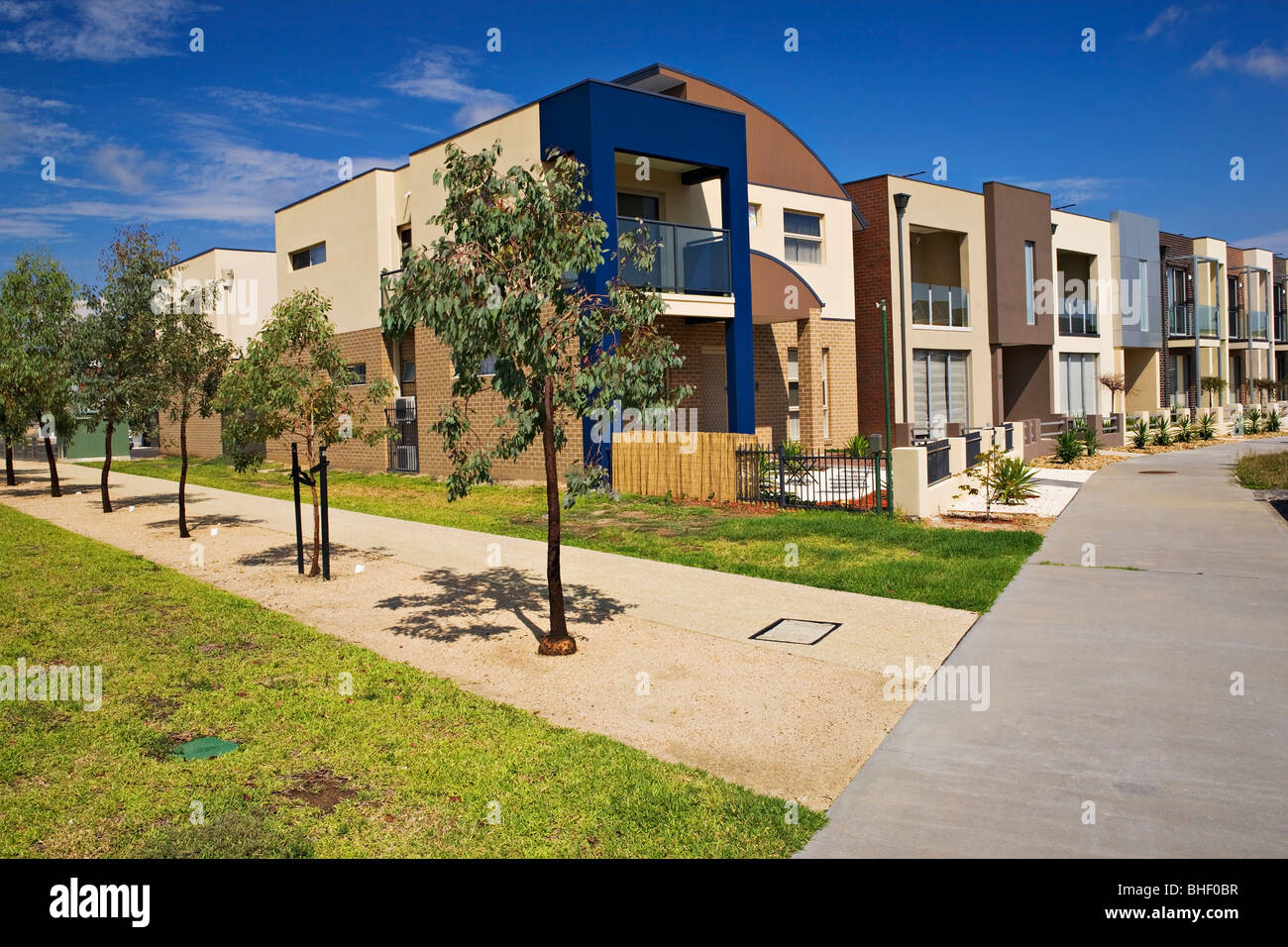 Housing Industry / Modern new houses located in the suburb of Maribyrnong / Melbourne Victoria