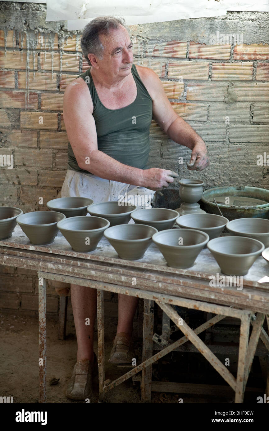 Ceramics production in Zakynthos Island, Greece Stock Photo Alamy