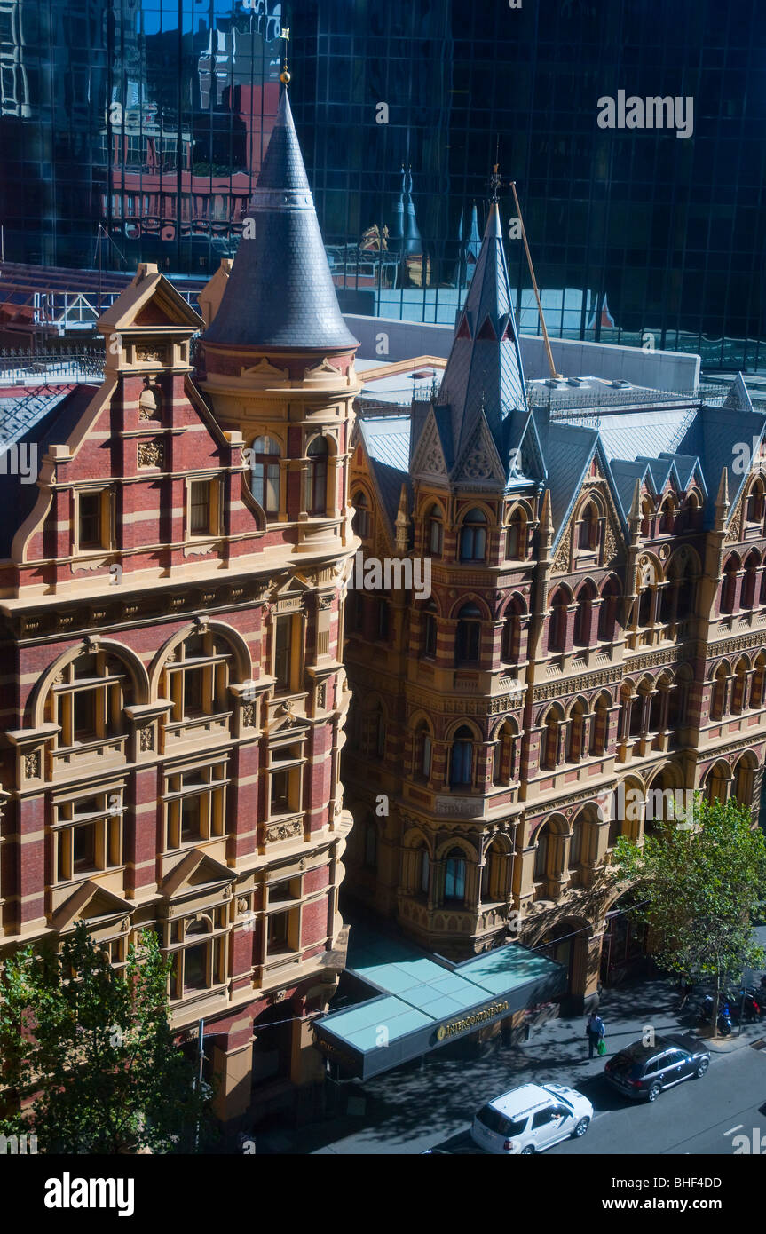 The Intercontinental Rialto Hotel,  on Collins Street, Melbourne Australia Stock Photo
