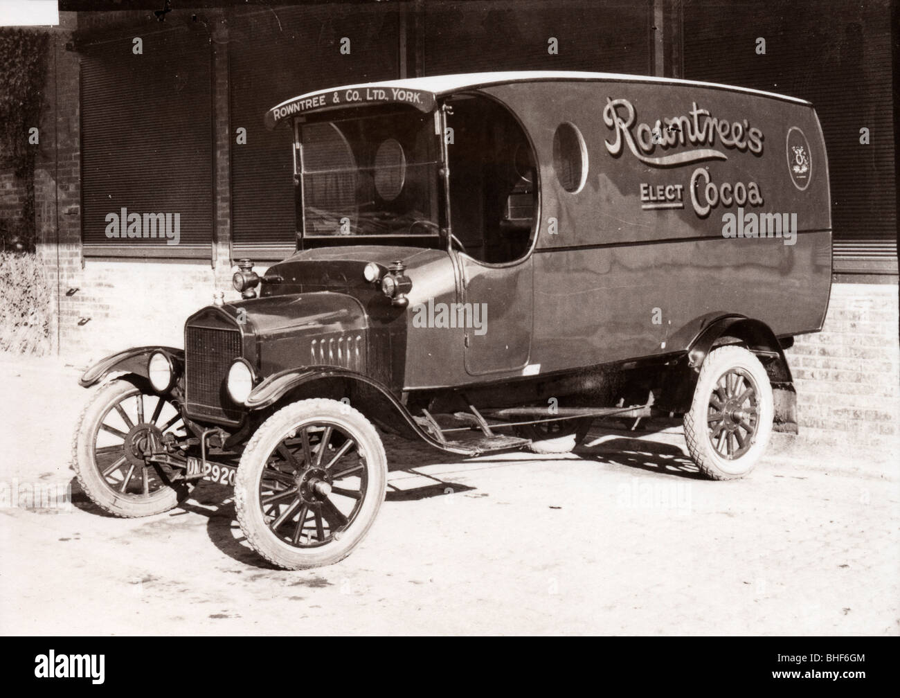 Delivery van, York, Yorkshire, 1920. Artist: Unknown Stock Photo