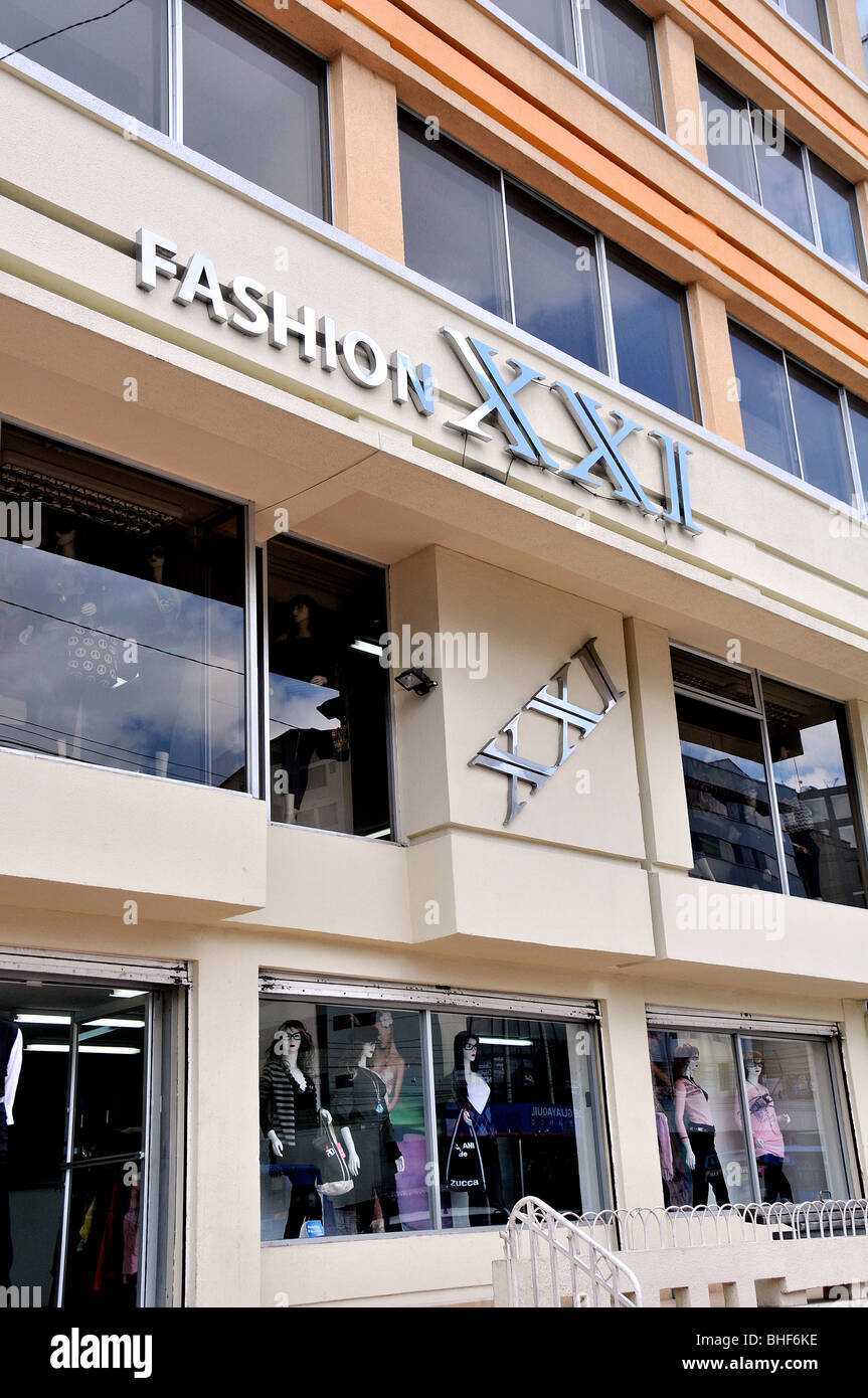 fashion store, business district, Quito, Ecuador Stock Photo Alamy