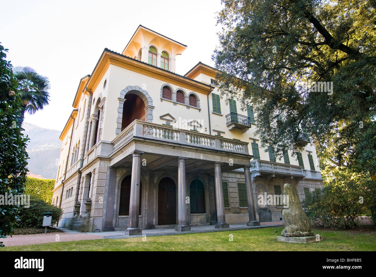 Villa dei Cedri, Bellinzona, Canton Ticino, Switzerland Stock Photo