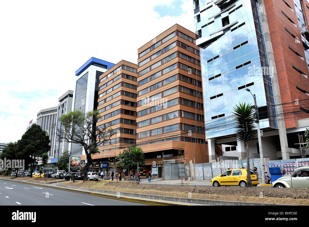 offices buildings, business district, Quito, Ecuador Stock Photo