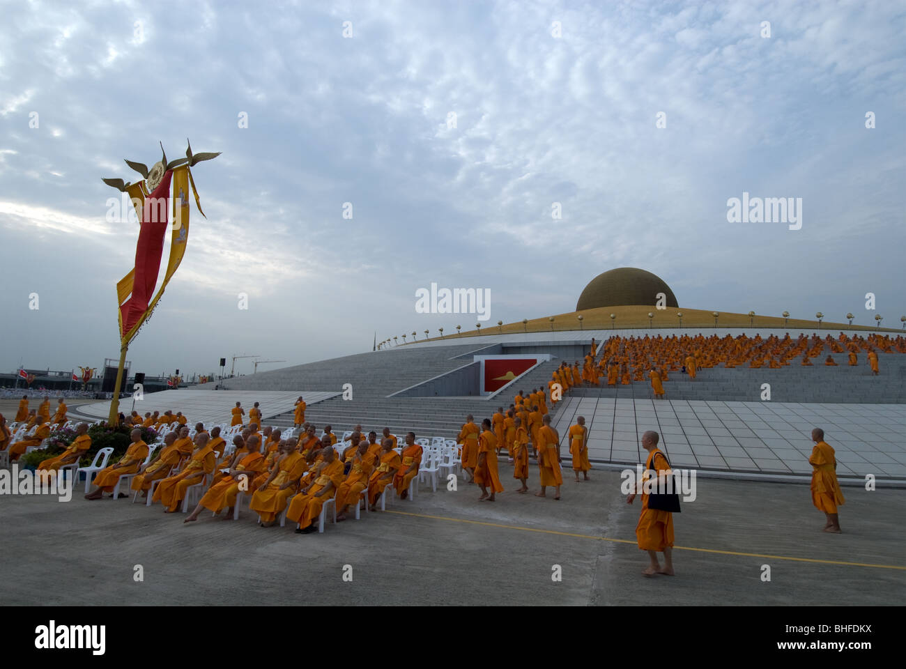 Wat Phra Dhammakaya. Pathum Thani. Bangkok. Thailand. Stock Photo