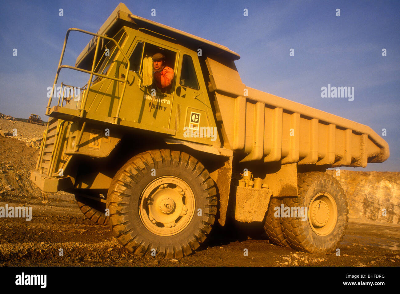 Giant Caterpillar quarry dump truck Stock Photo 27999652 Alamy