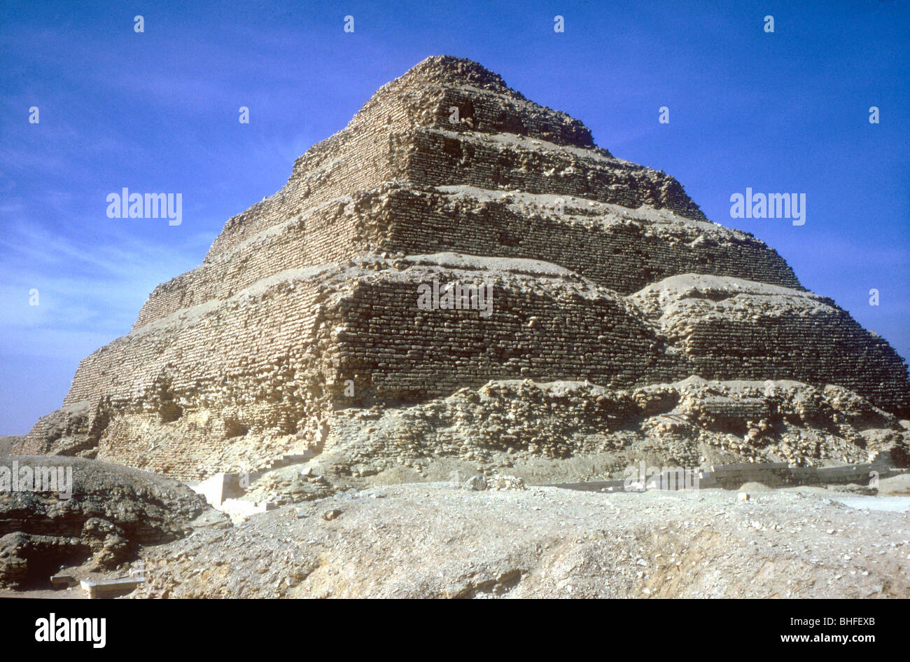 Step Pyramid of King Djoser (Zozer), Saqqara, Egypt, 3rd Dynasty, c2600
