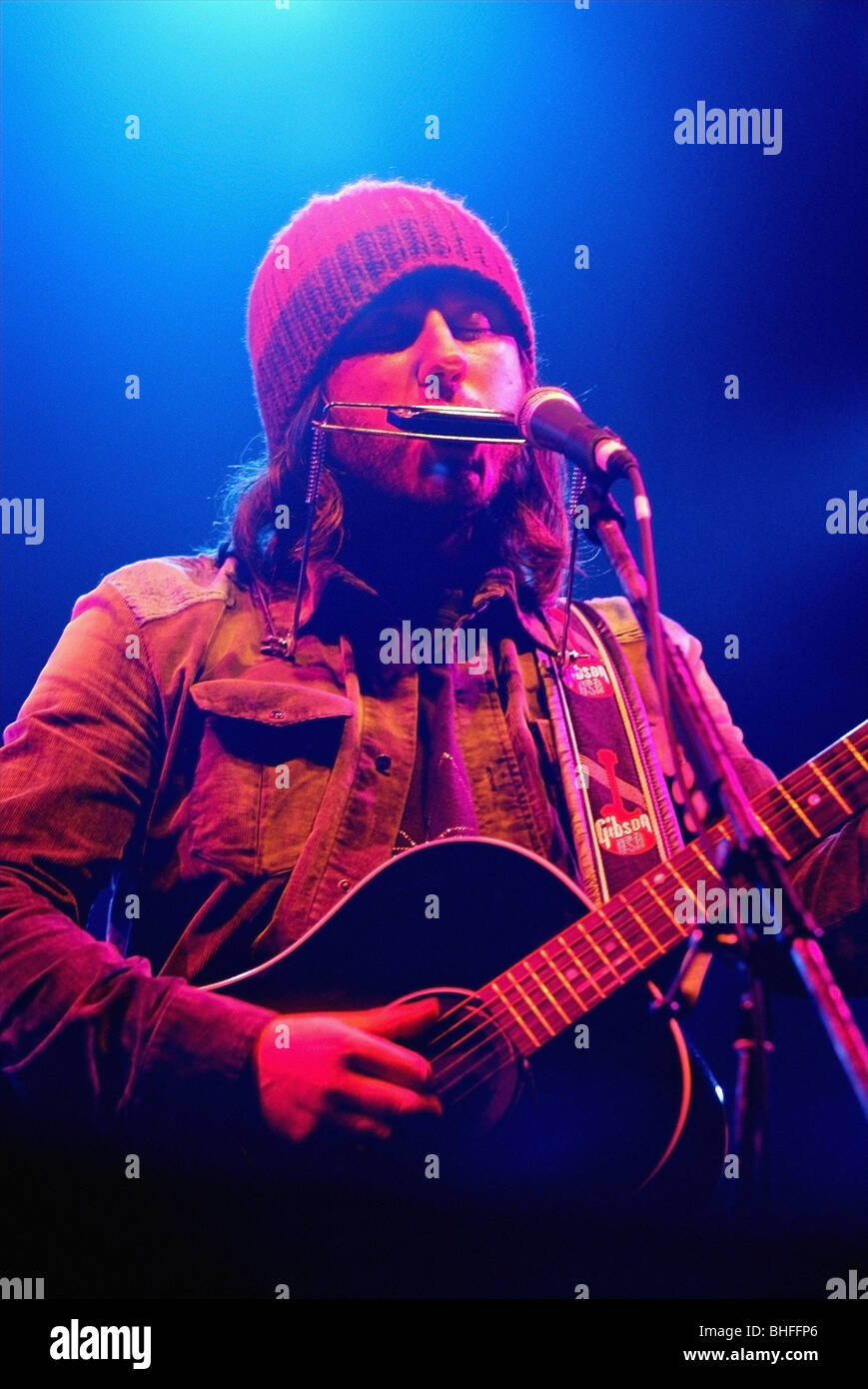 Badly Drawn Boy performing at Womad at The Eden Project 2003 Stock