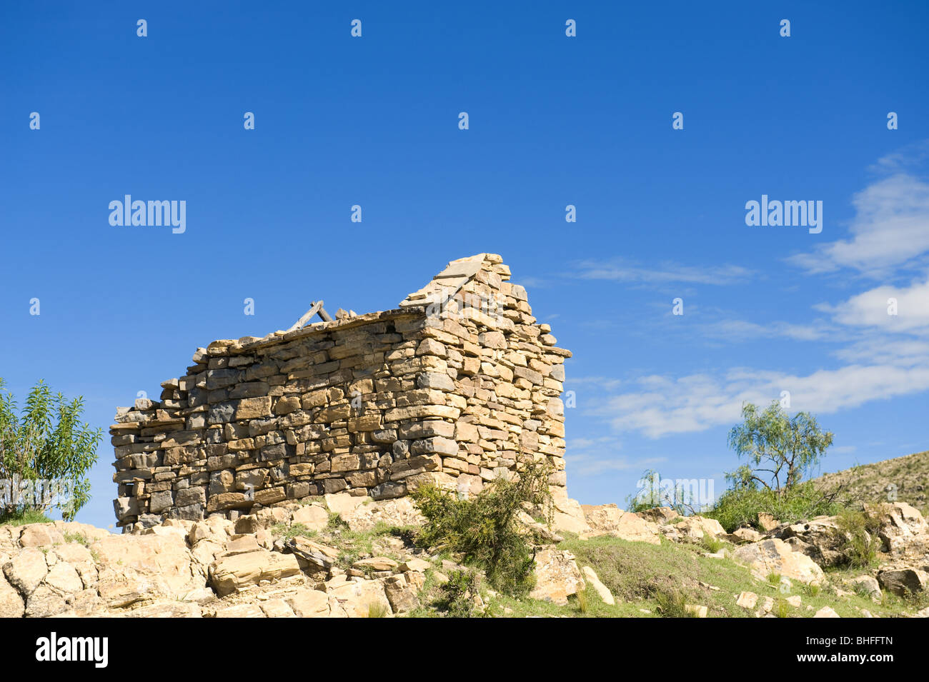 Old house in the countryside of Bolivia. Stock Photo