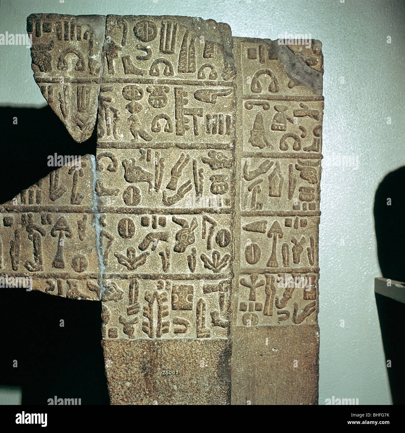 Hieroglyphic inscription, Neo-Hittite, c9th century BC. Artist: Unknown Stock Photo