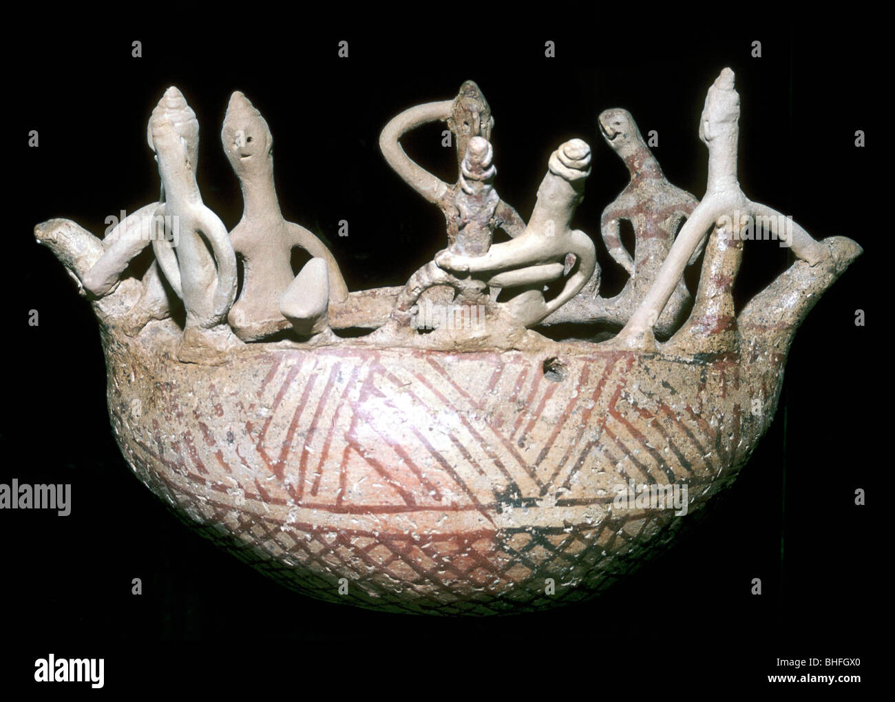 Model of a boat with people aboard, Cyprus, Middle Bronze Age, 2000