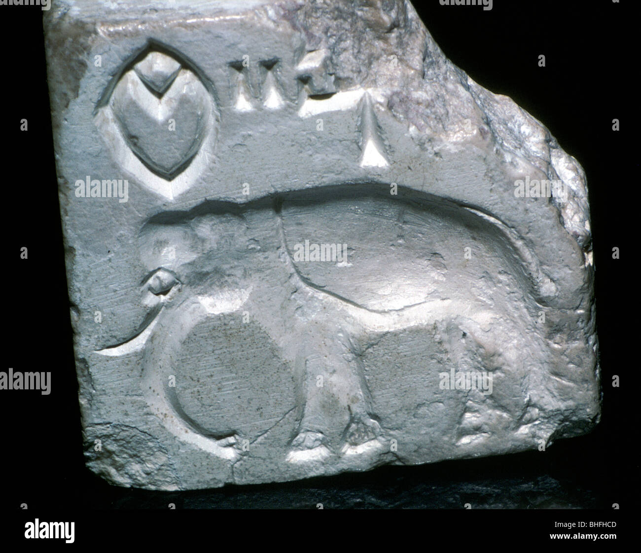 Steatite seal with Elephant, Indus Valley, MohenjoDaro, 2500 2000 BC
