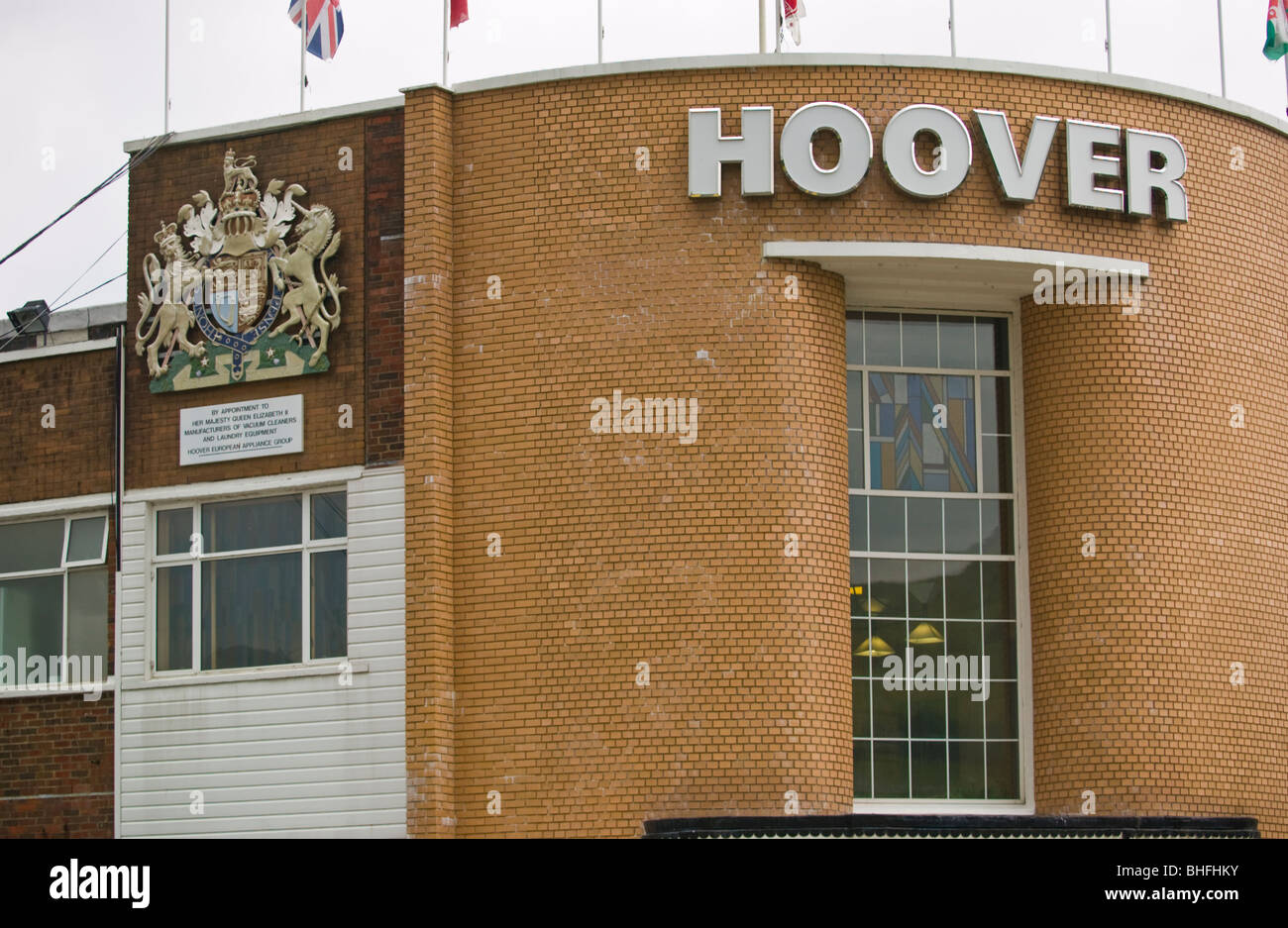 Exterior of the Hoover factory in Merthyr Tydfil South Wales UK Stock Photo