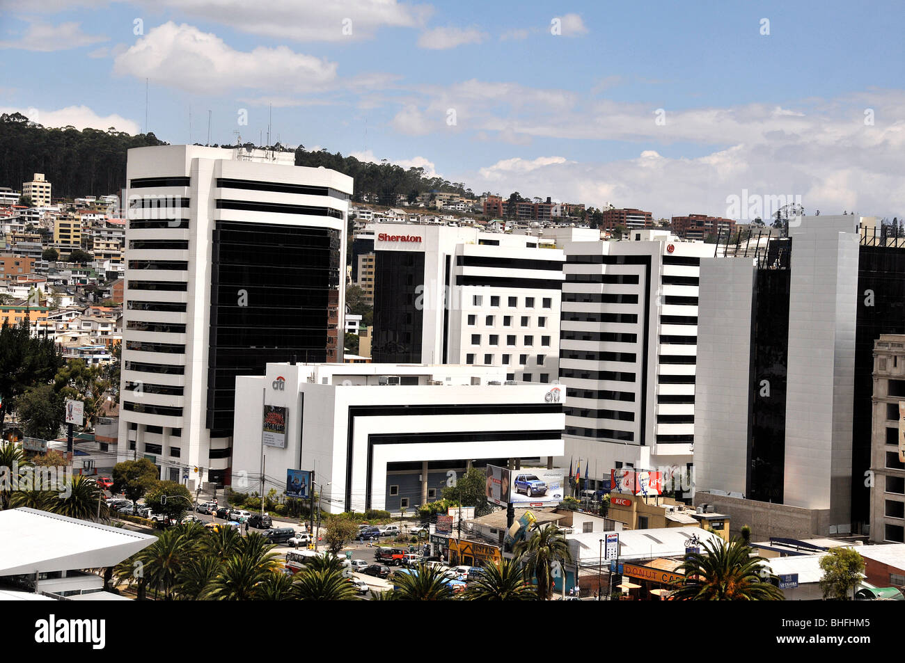 modern buildings, business district, Quito, Ecuador Stock Photo Alamy