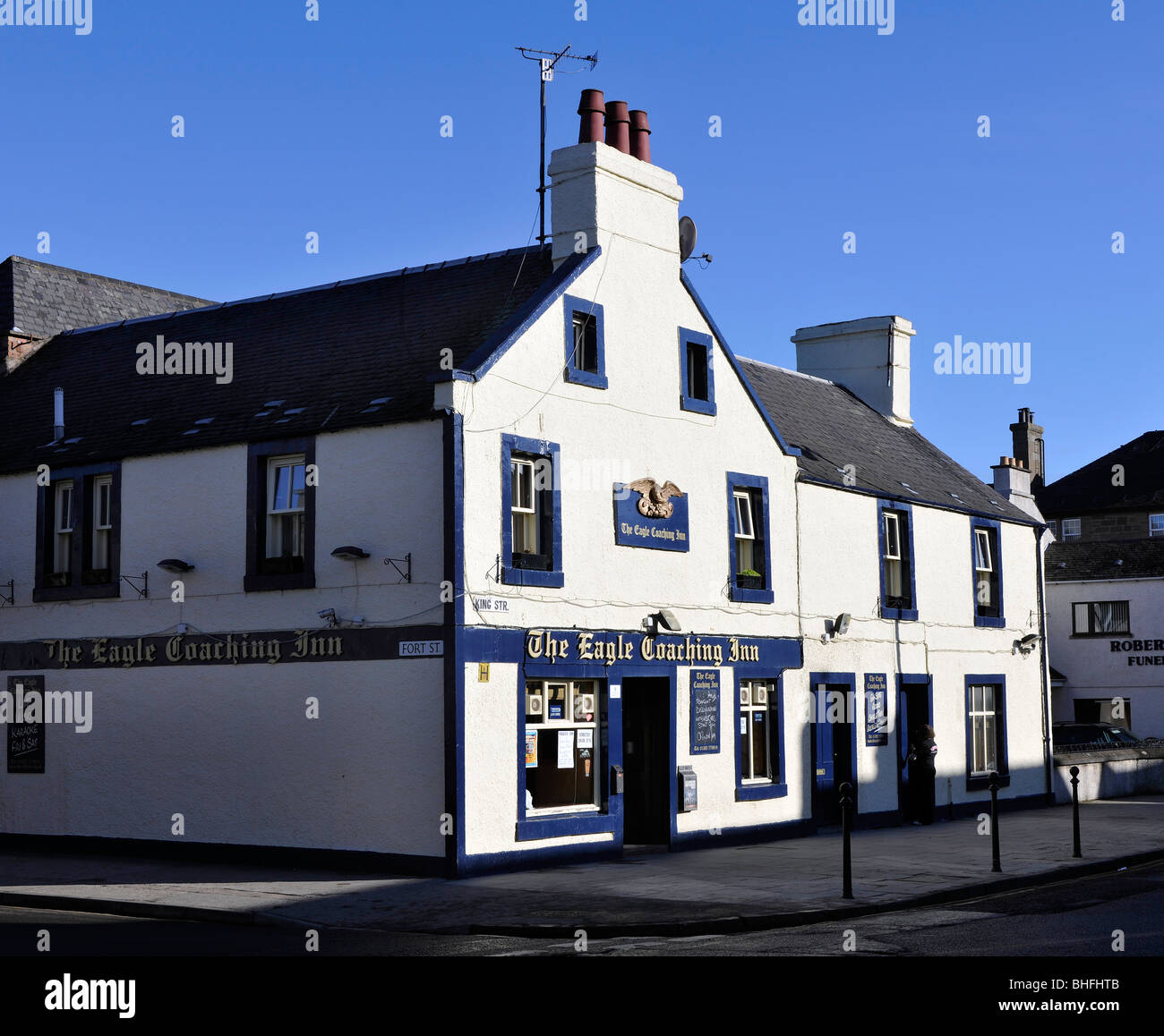The Eagle Coaching Inn, King Street, Broughty Ferry, Dundee, Scotland, UK Stock Photo