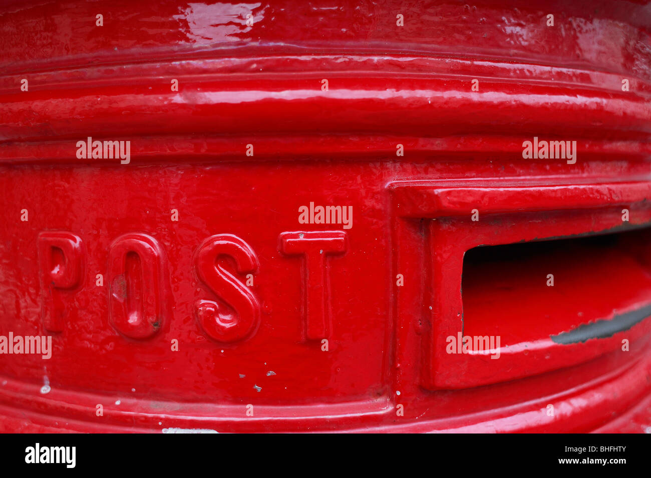 Detail of a Royal Mail letterbox Stock Photo Alamy