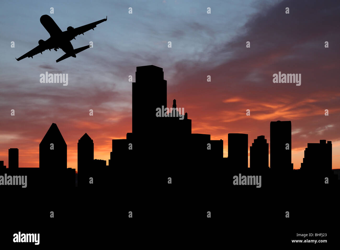 Dallas skyline illustration hi-res stock photography and images - Alamy