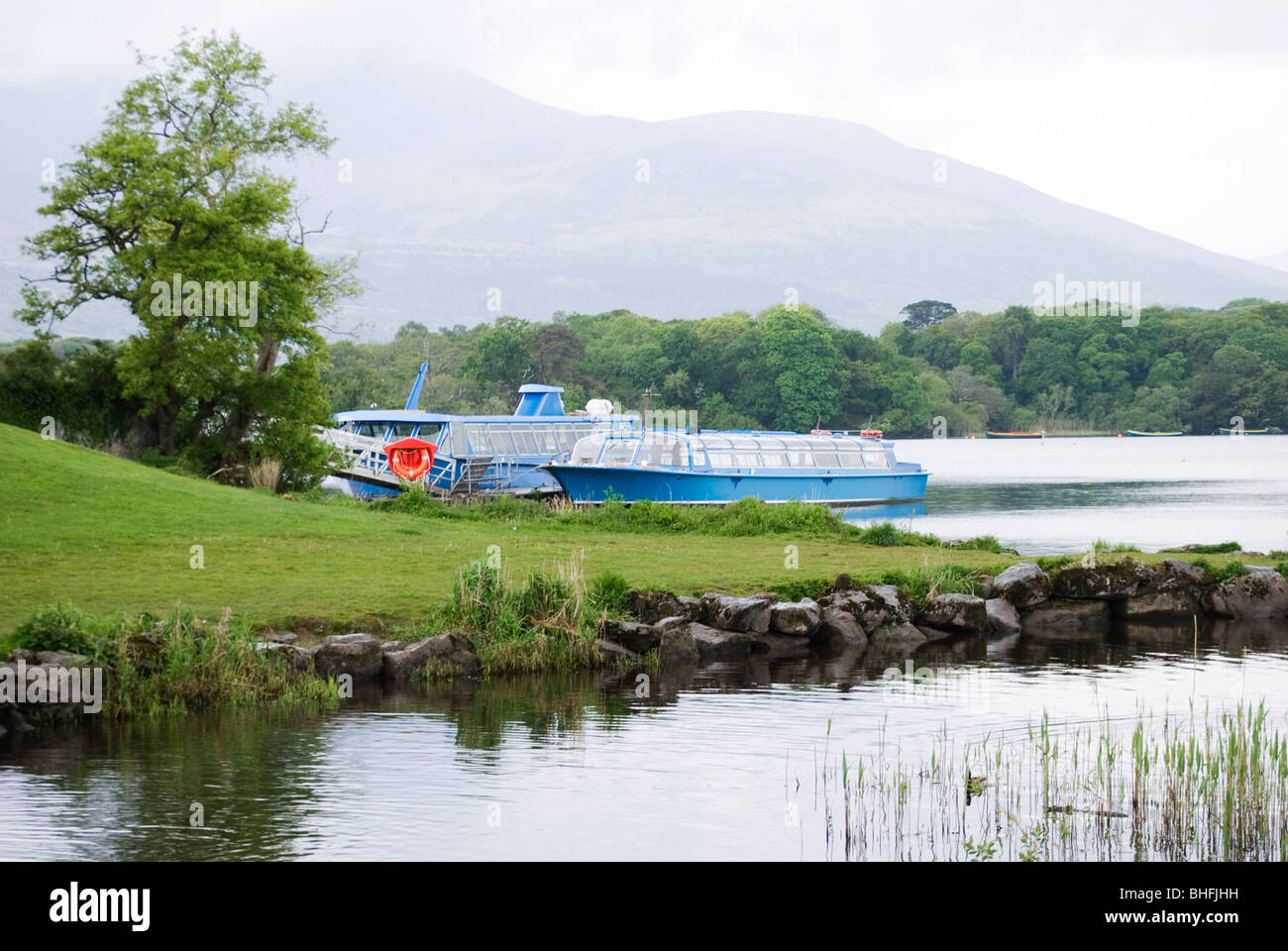 Boat trips, Killarney National Park, Ireland Stock Photo Alamy