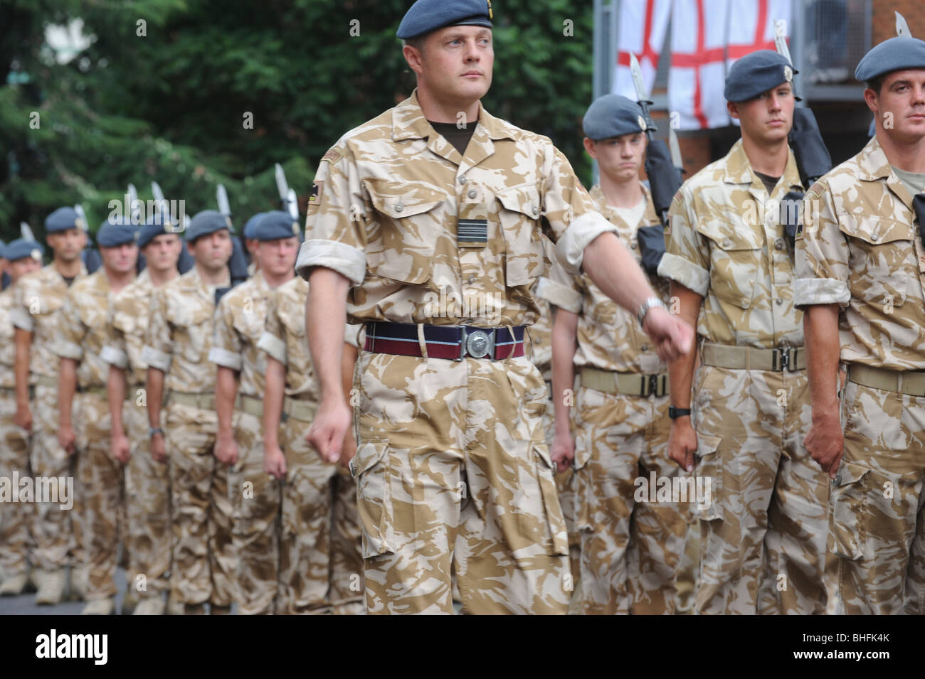 soldiers on parade Stock Photo