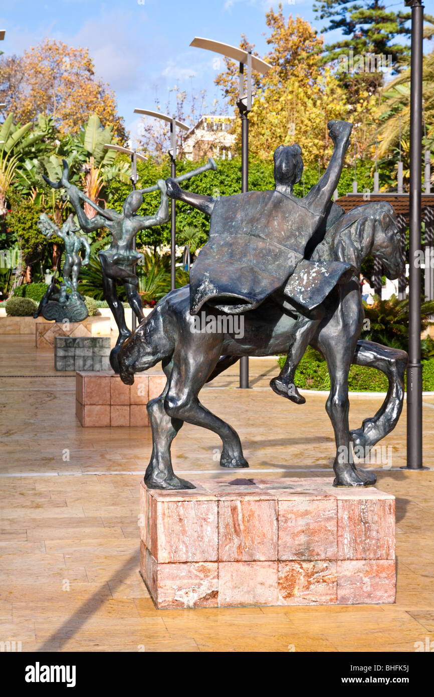 Salvador Dali sculptures at old town Marbella - Andalusia, Spain Stock  Photo - Alamy
