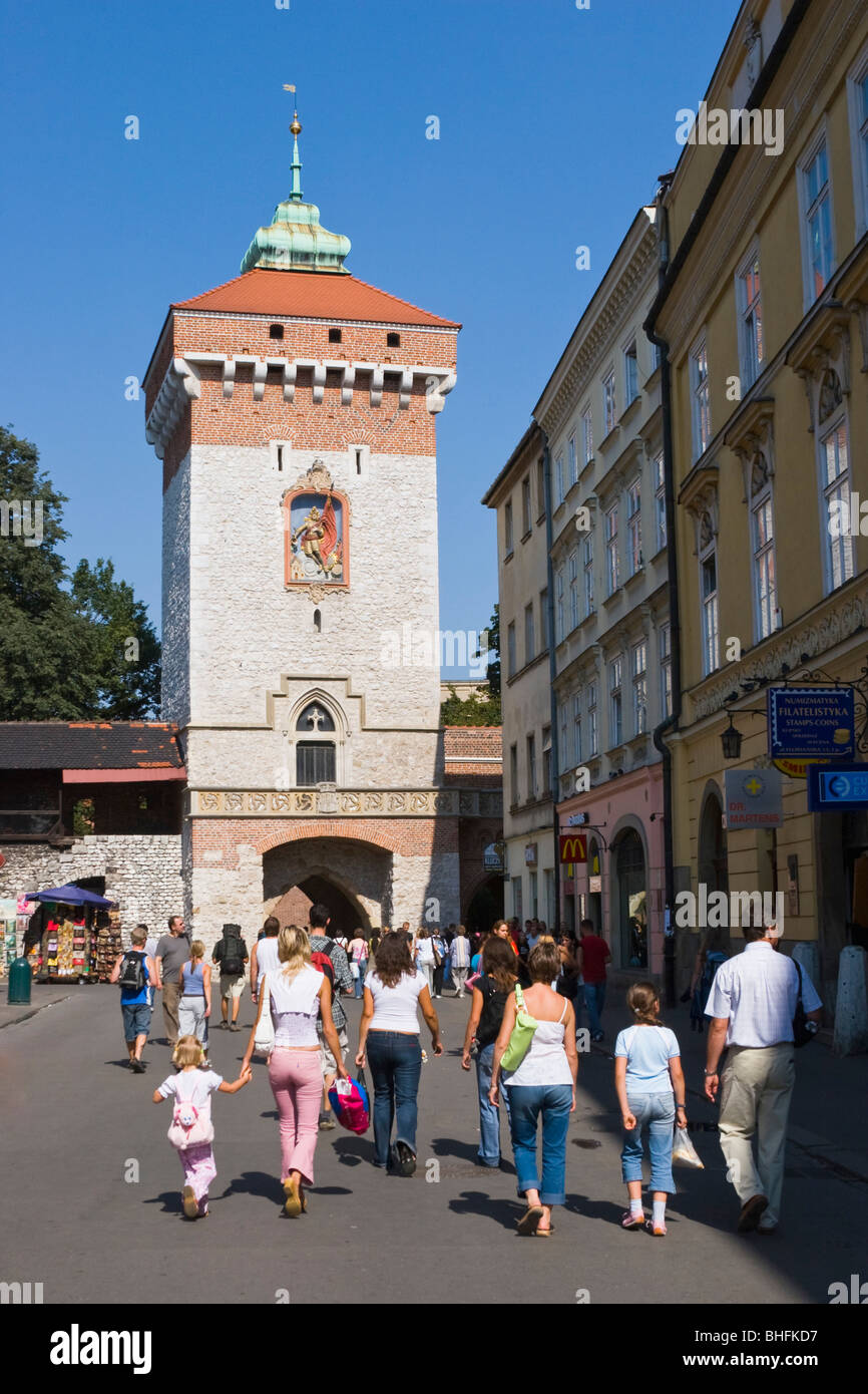 People walking in Central Cracow Krakow in Poland Stock Photo - Alamy