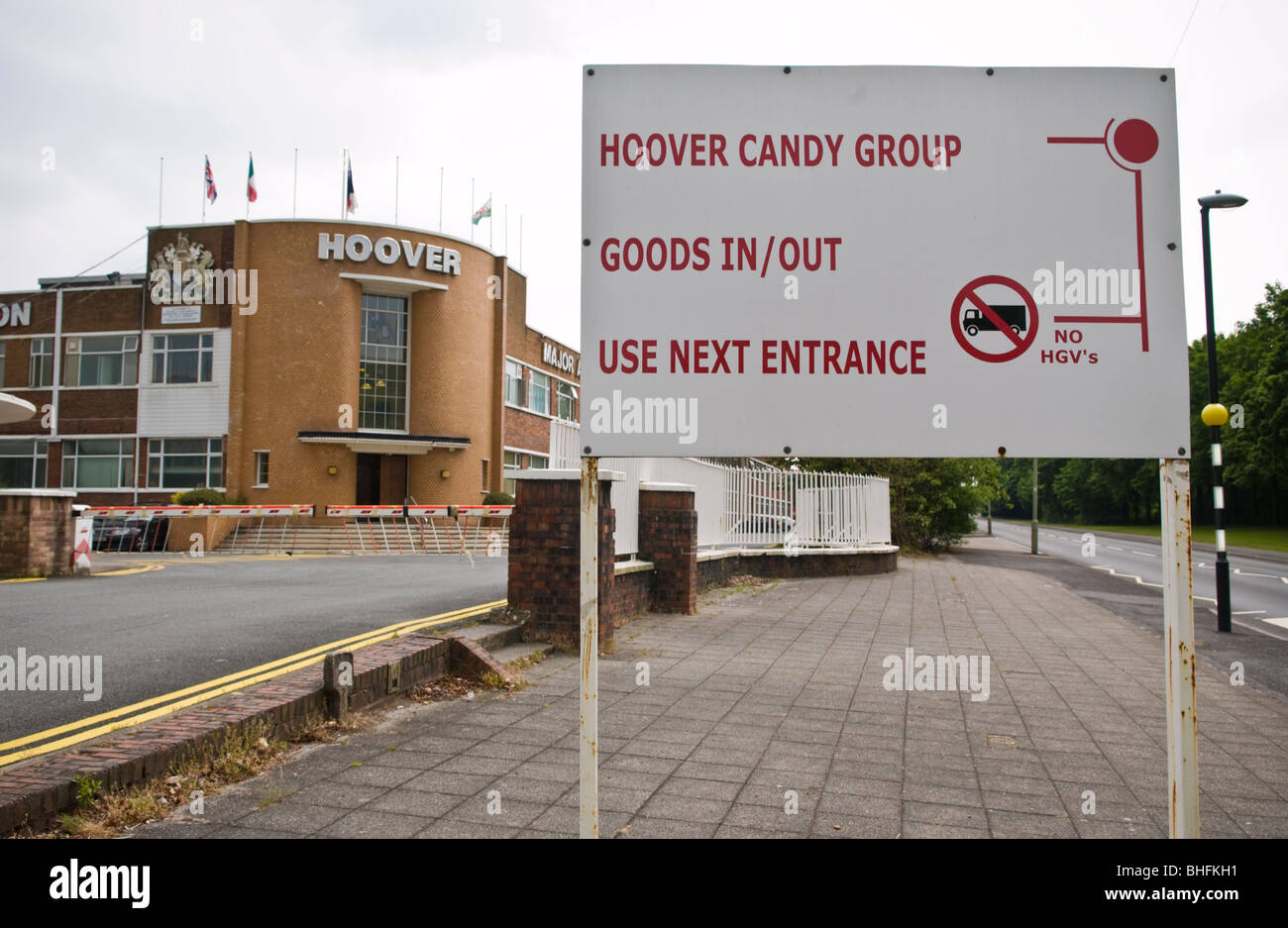 Exterior of the Hoover factory in Merthyr Tydfil South Wales UK Stock Photo