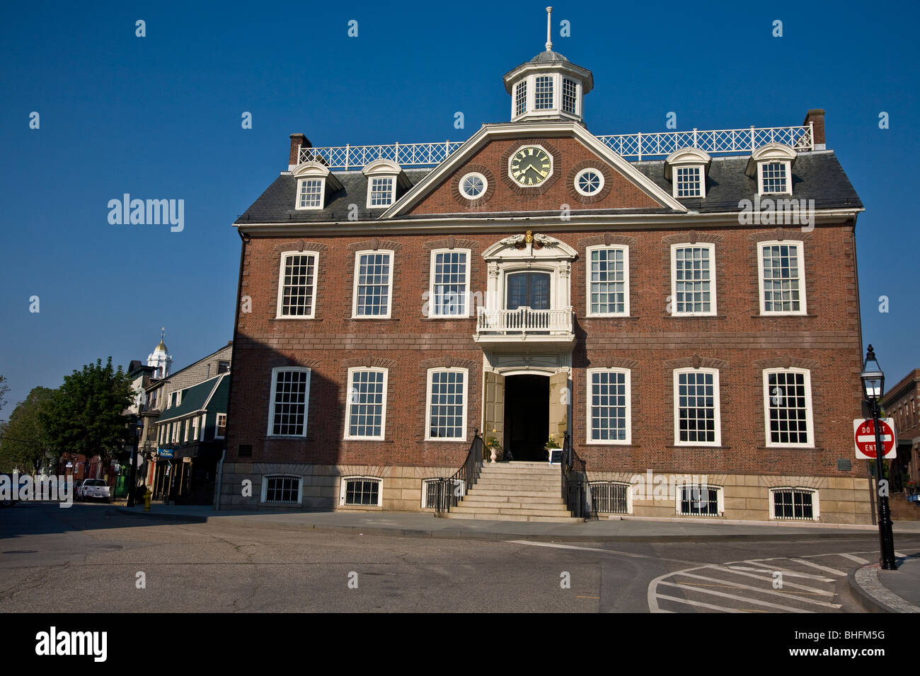 Downtown city of Newport RI Stock Photo - Alamy