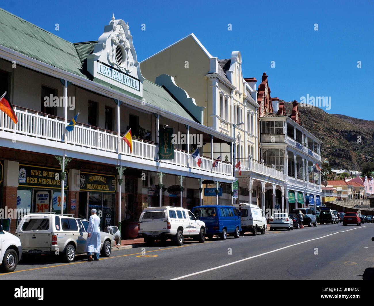 Victorian Houses on St. Street Simon's Town, False Bay, Cape