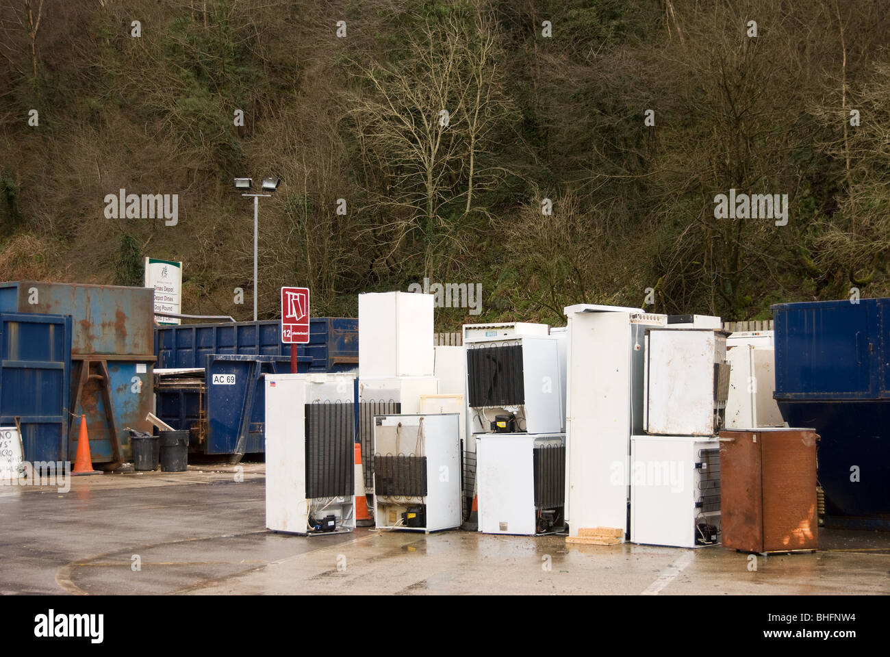 Recycling Centre Stock Photo