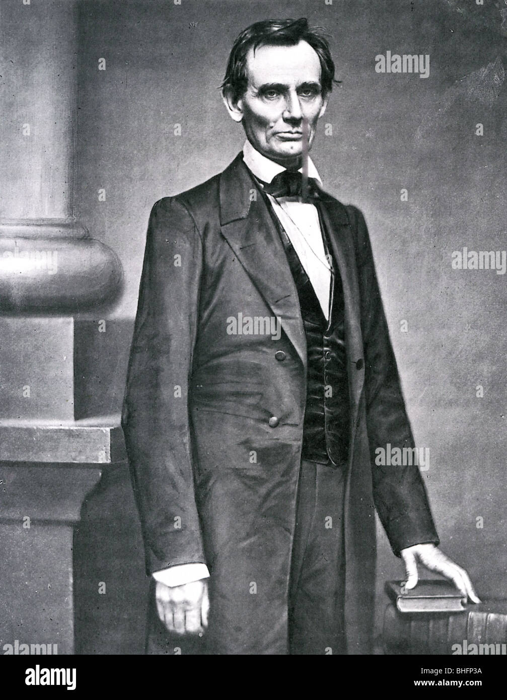 ABRAHAM  LINCOLN  (1809-1865) as 16th President of the USA Stock Photo
