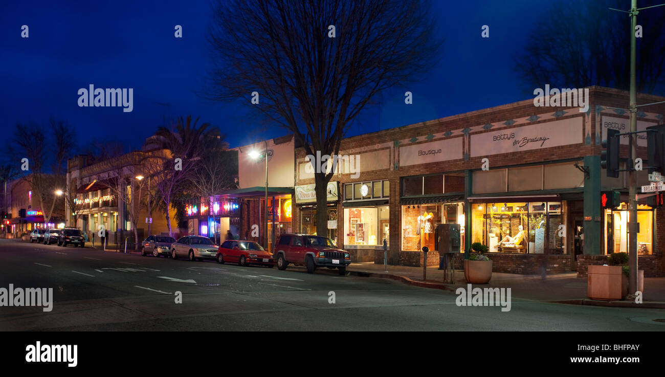 Small town city chico sacramento valley hires stock photography and