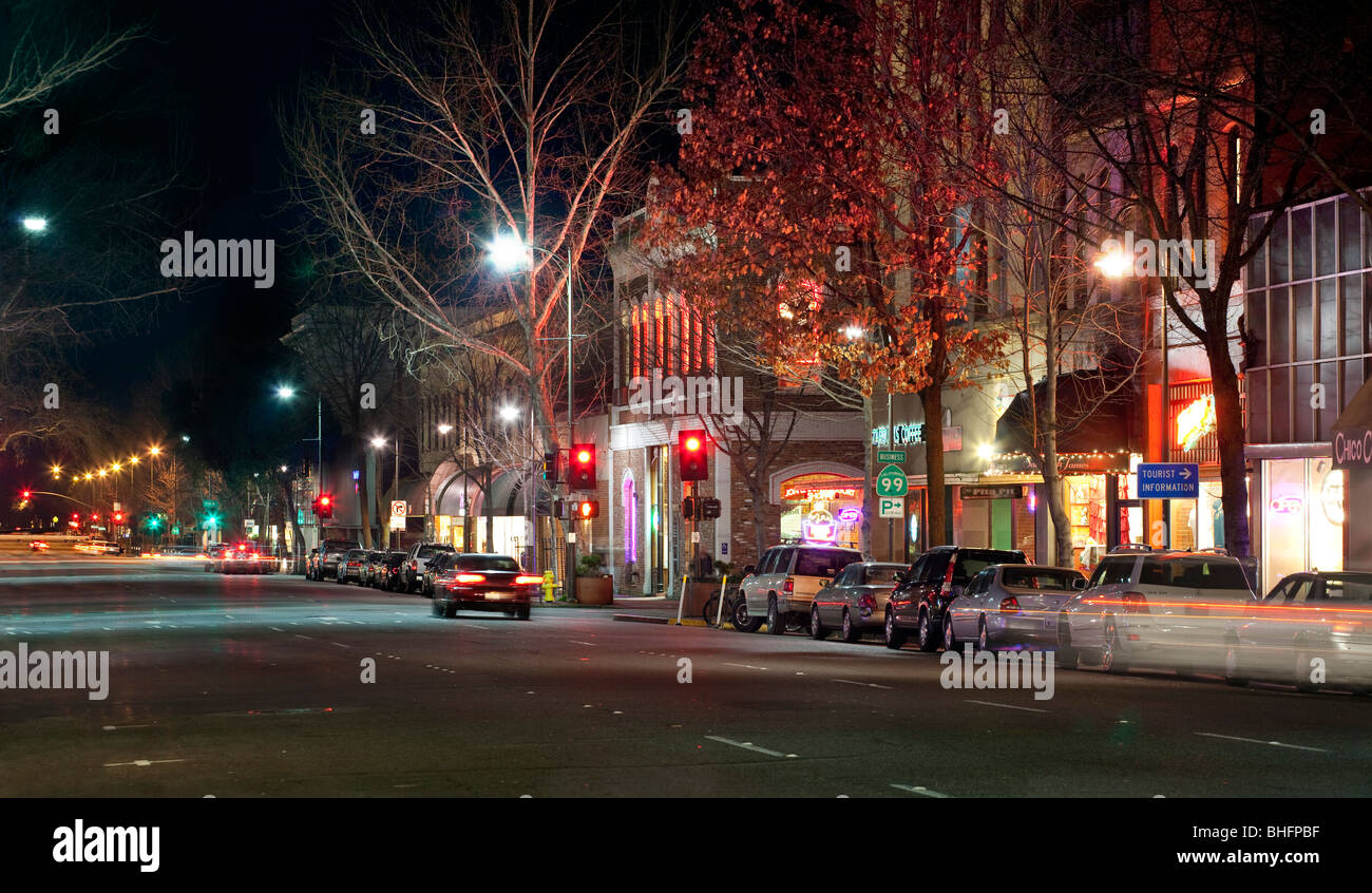 Small town city chico sacramento valley hires stock photography and