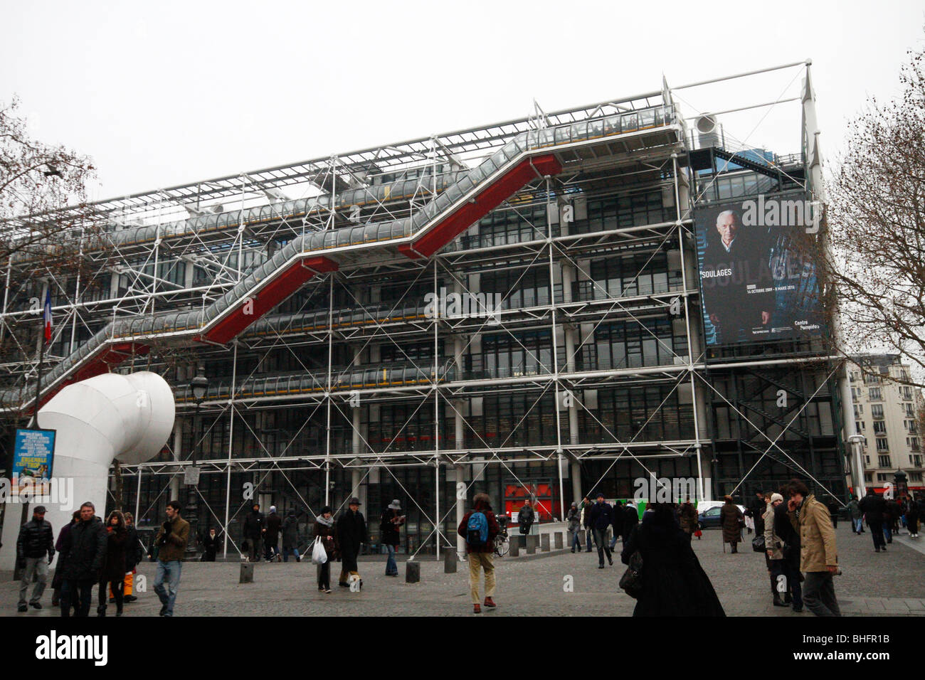 The Pompidou centre art museum in Paris. Stock Photo
