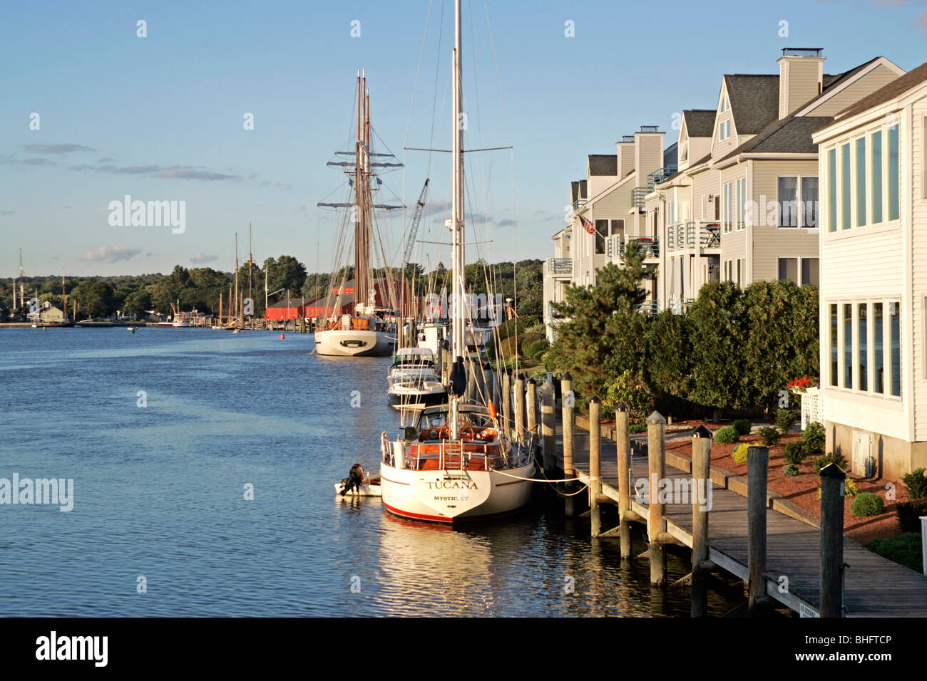 Historic Mystic Seaport CT Stock Photo Alamy