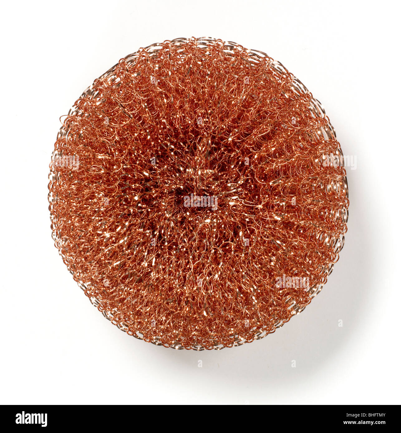 Copper wire scouring pad Stock Photo Alamy