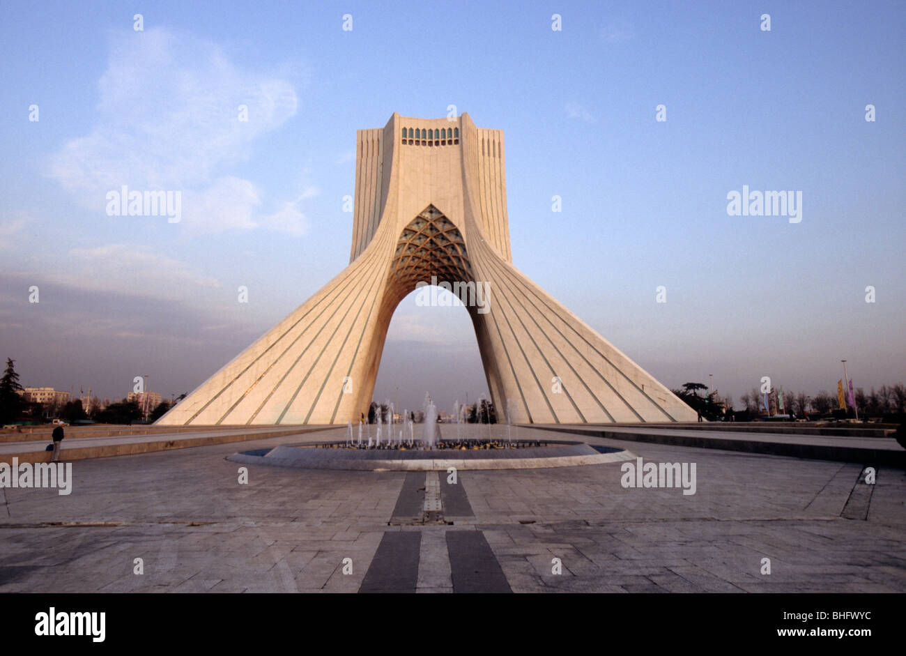 The Azadi Tower, or King Memorial Tower, marks the entrance to the ...