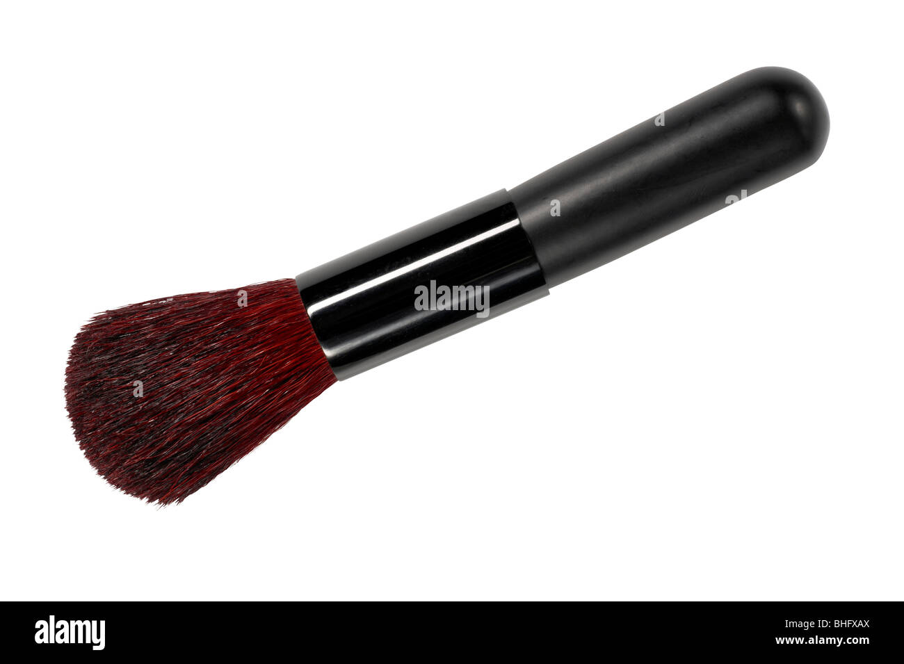 Black cosmetic blush brush Stock Photo
