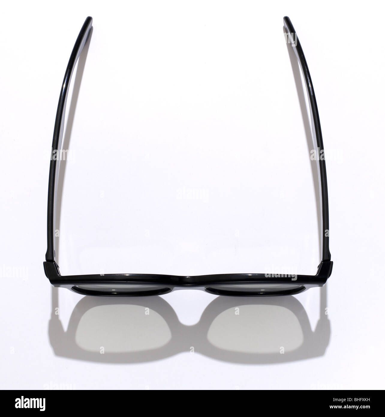 Black frame 3D glasses Stock Photo