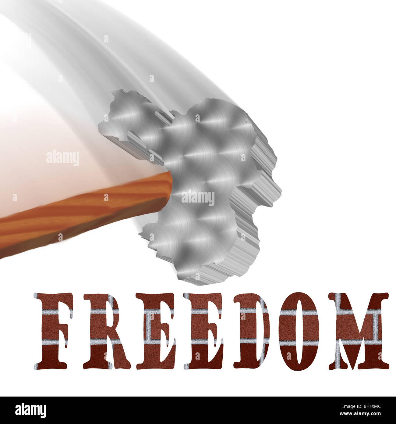 China hammers down on freedom A hammer in the shape of China crashing