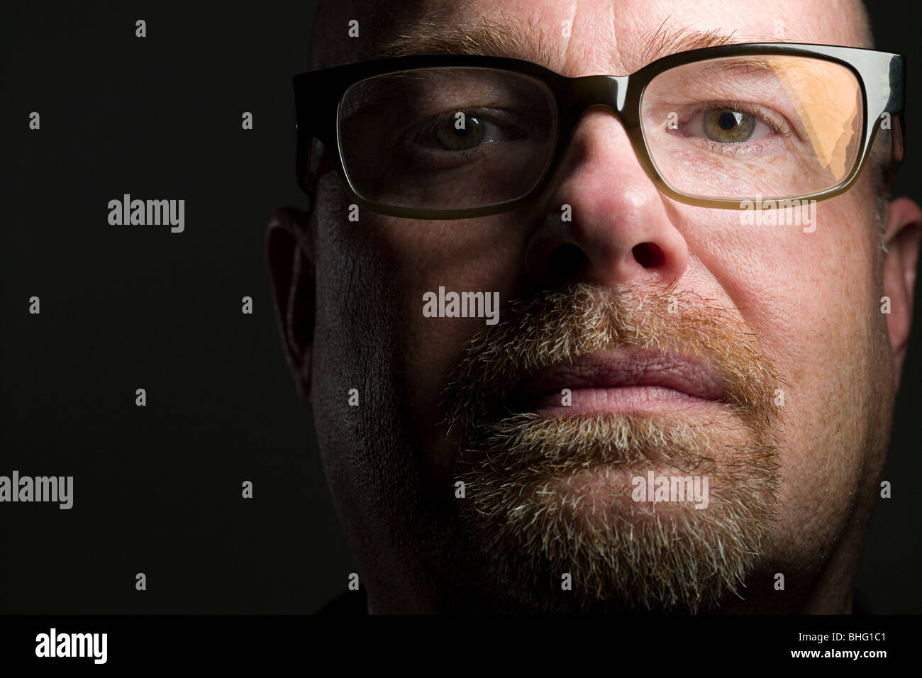 Portrait of a man wearing glasses Stock Photo