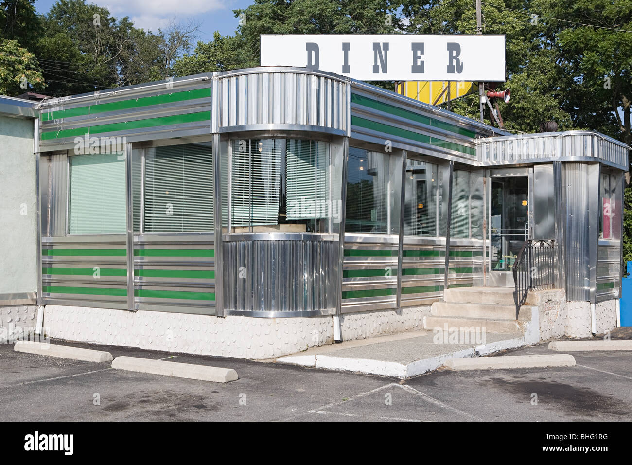 An american diner Stock Photo