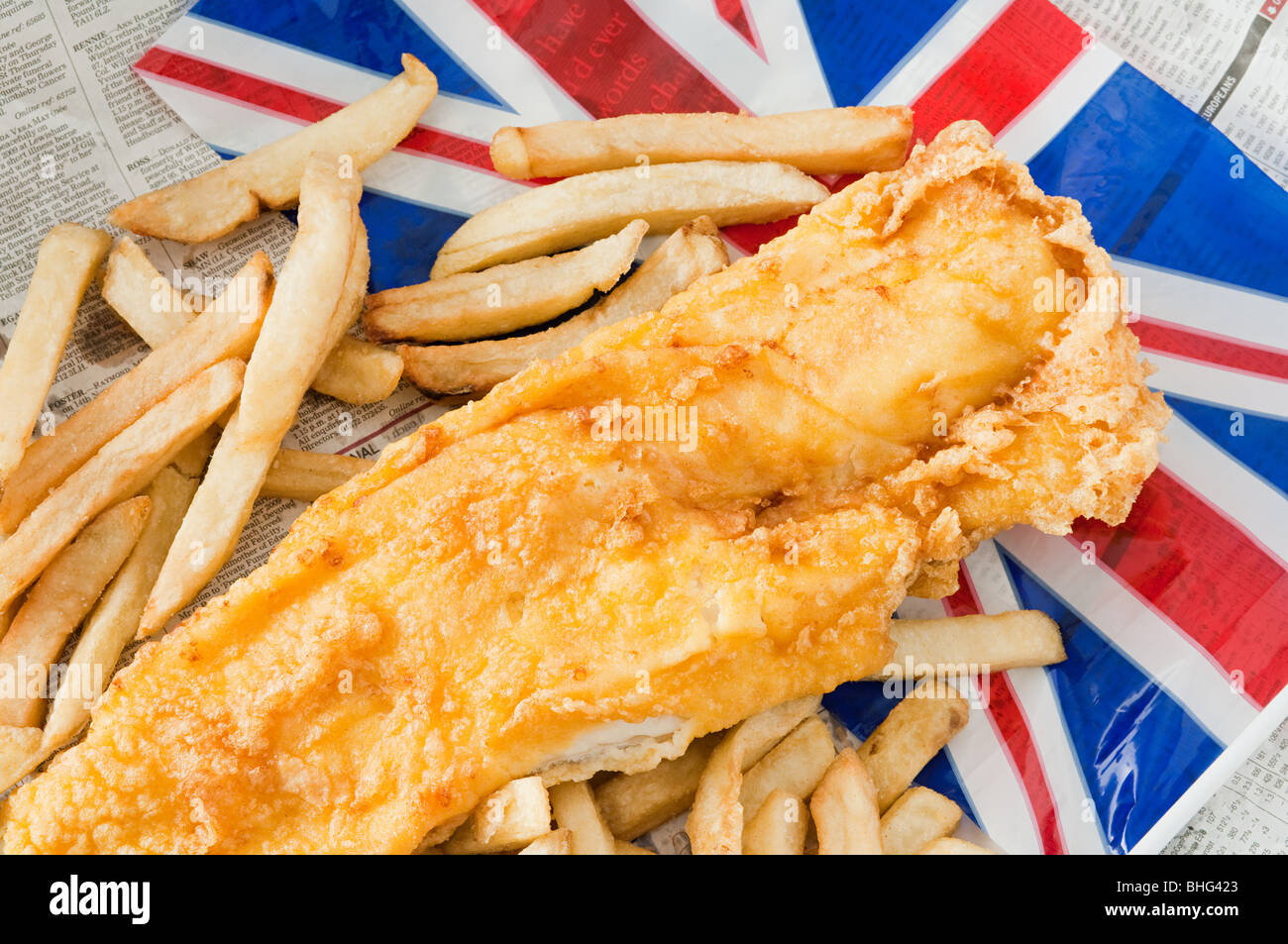 Fish and chips Stock Photo