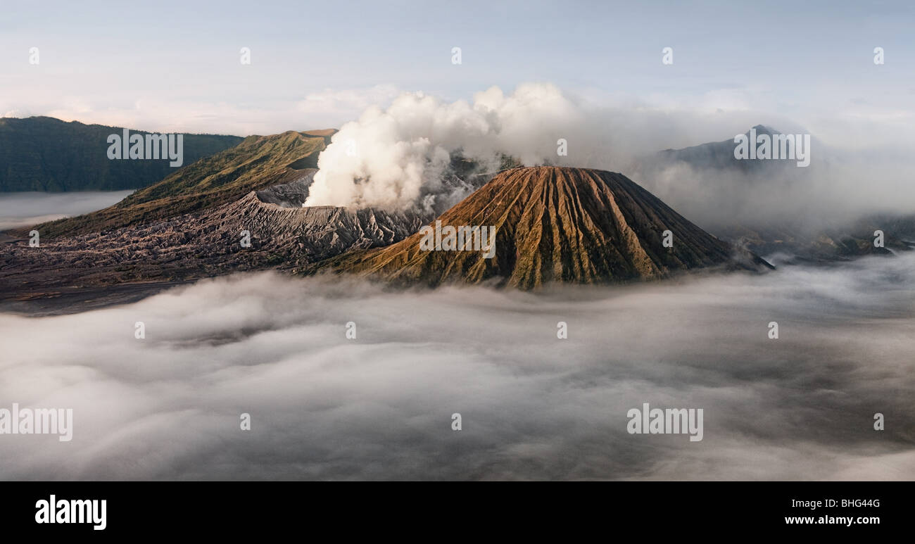 Mount bromo volcano in java Stock Photo