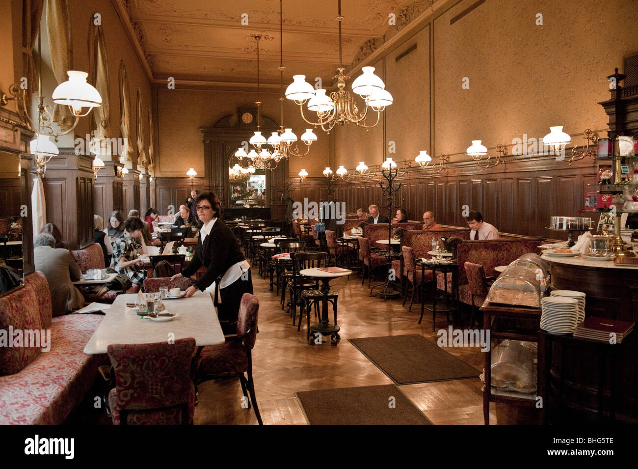 Vienna The Viennese Café Café Sperl Stock Photo