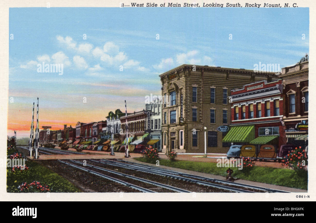 Main street america 1940s hires stock photography and images Alamy