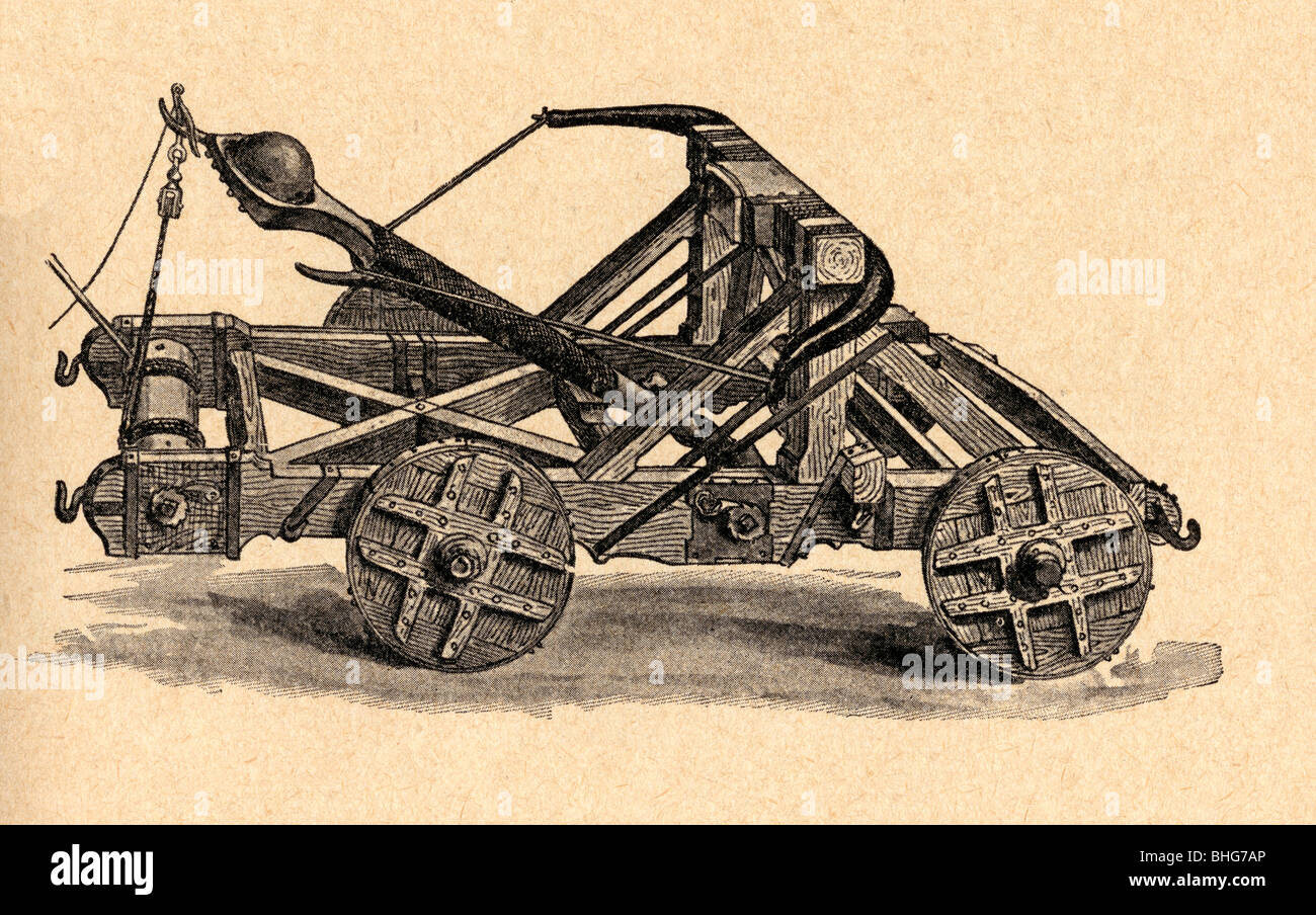 A medieval catapult Stock Photo Alamy